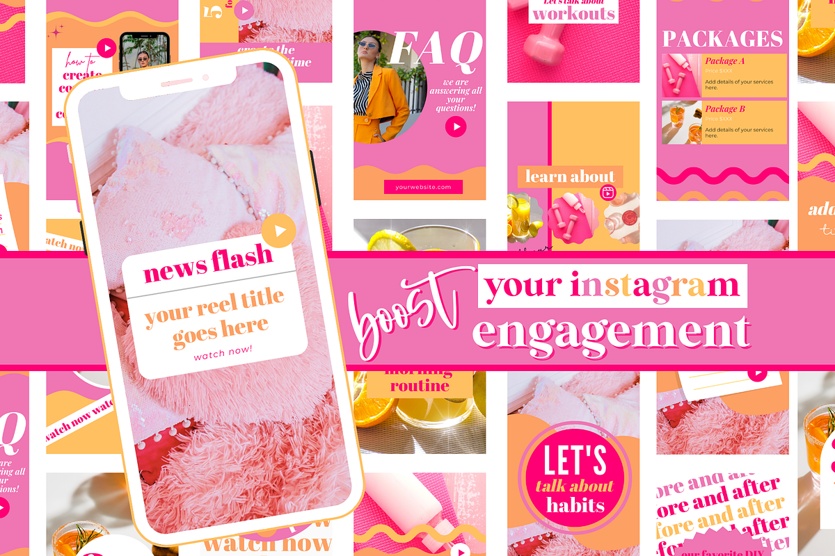 Colorful Instagram Reel Covers, a Social Media Template by Oh So Social Boutique (Photo 4 of 5)