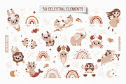 Baby Zodiac Signs, Clipart, Patterns, an Animal Illustration by Ejevyaka (Thumbnail 3 of 12)