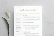 Word Resume & Cover Letter Template, a Resume Template by DemeDesign (Thumbnail 1 of 5)
