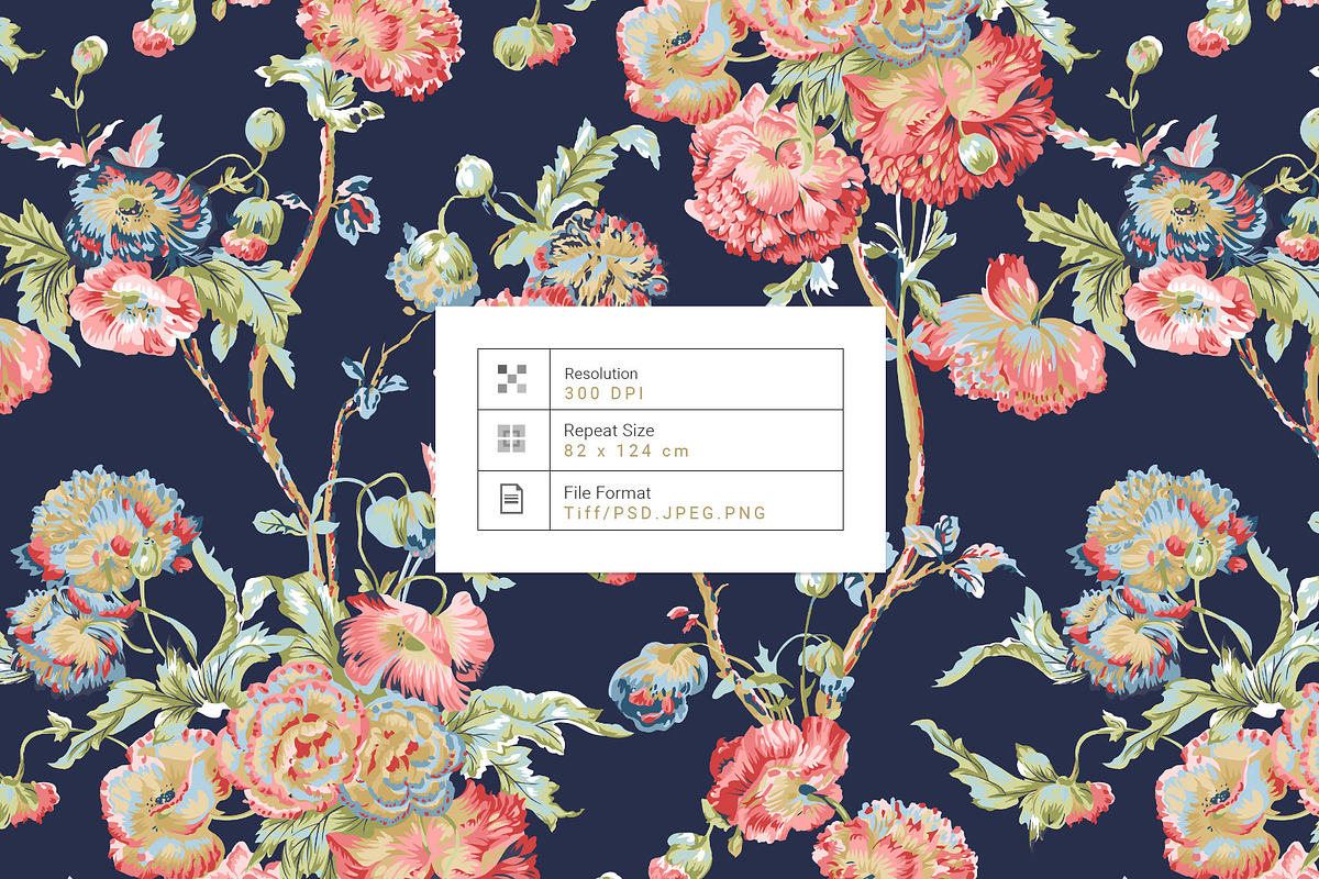 Hanami De Belle, Luxury Bold Florals, a Pattern Graphic by TSTUDIO (Photo 5 of 13)