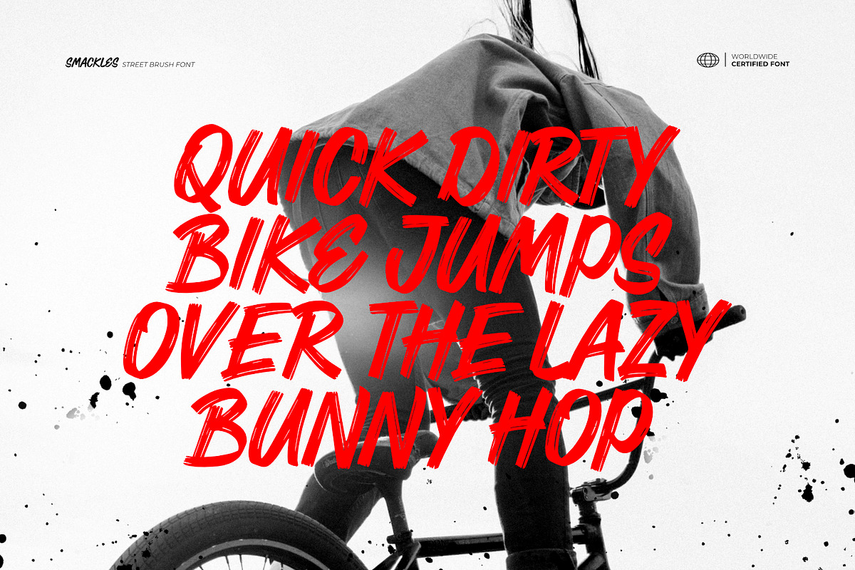 Smackles - Street Brush Font, a Handwritten Font by ikiiko (Photo 4 of 7)