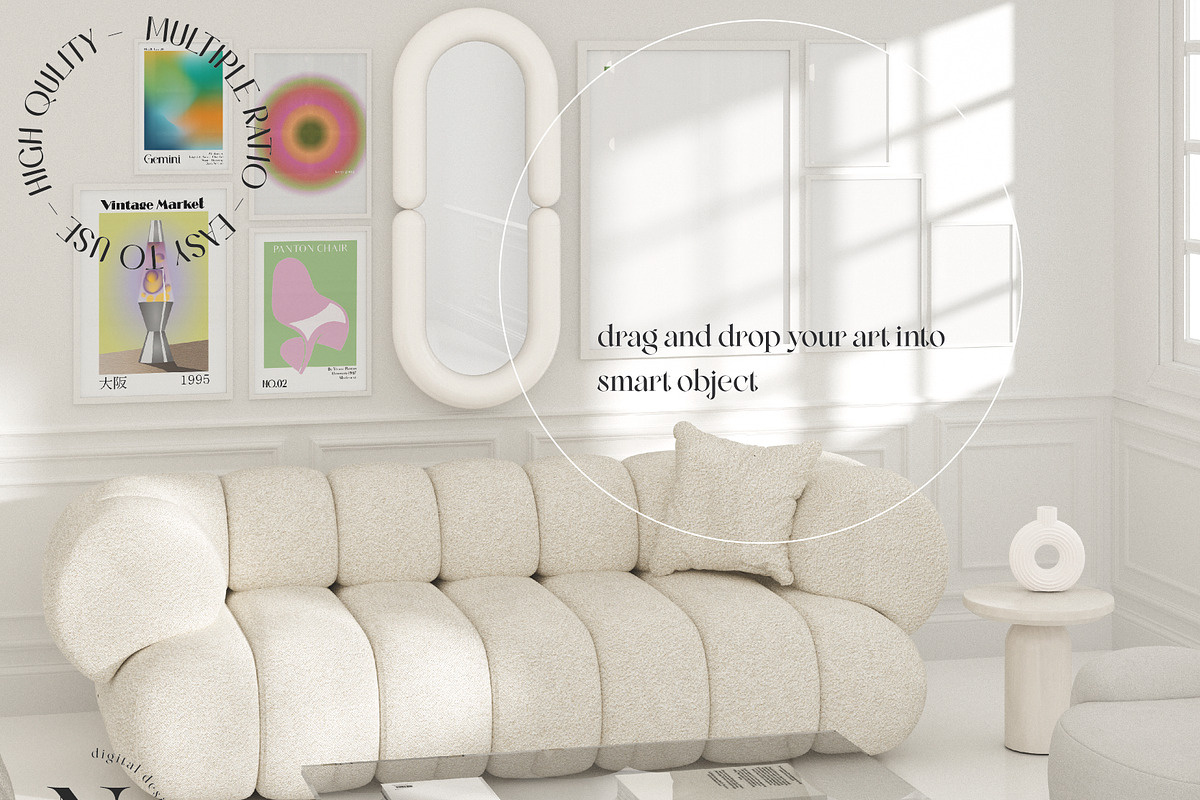 ALL WHITE FRAME MOCKUP BUNDLE, a Mockup by N digital designs (Photo 9 of 11)