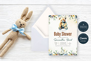 Teddy Bear Baby Shower Invitation, an Invitation Template by Tracia Creative (Thumbnail 3 of 4)