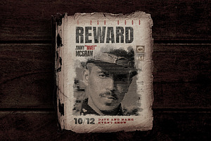 Old Wild West Wanted Poster Template, a Presentation Template by Giallo