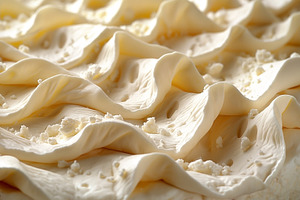 Close-up of a delectable dessert featuring creamy, textured fros, a Food & Drink Photo by ImageMir