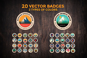 20 Outdoor Badges, a Branding & Logo Template by Liviu (Thumbnail 3 of 4)