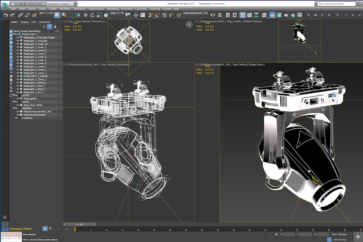 Stage Lighting Collection-4 PCS, an Object 3D Model by akerStudio (Photo 10 of 92)