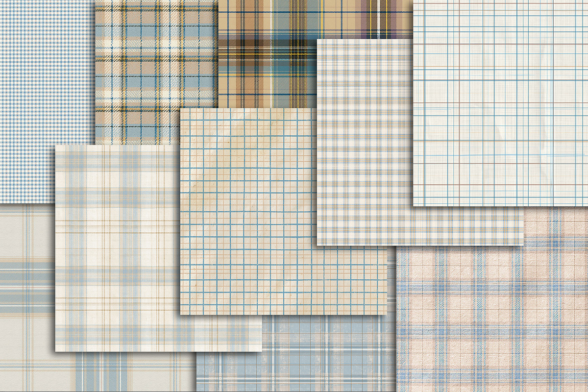 Pastel Plaid Scrapbook Paper Pack, a Pattern Graphic by Area (Photo 10 of 31)