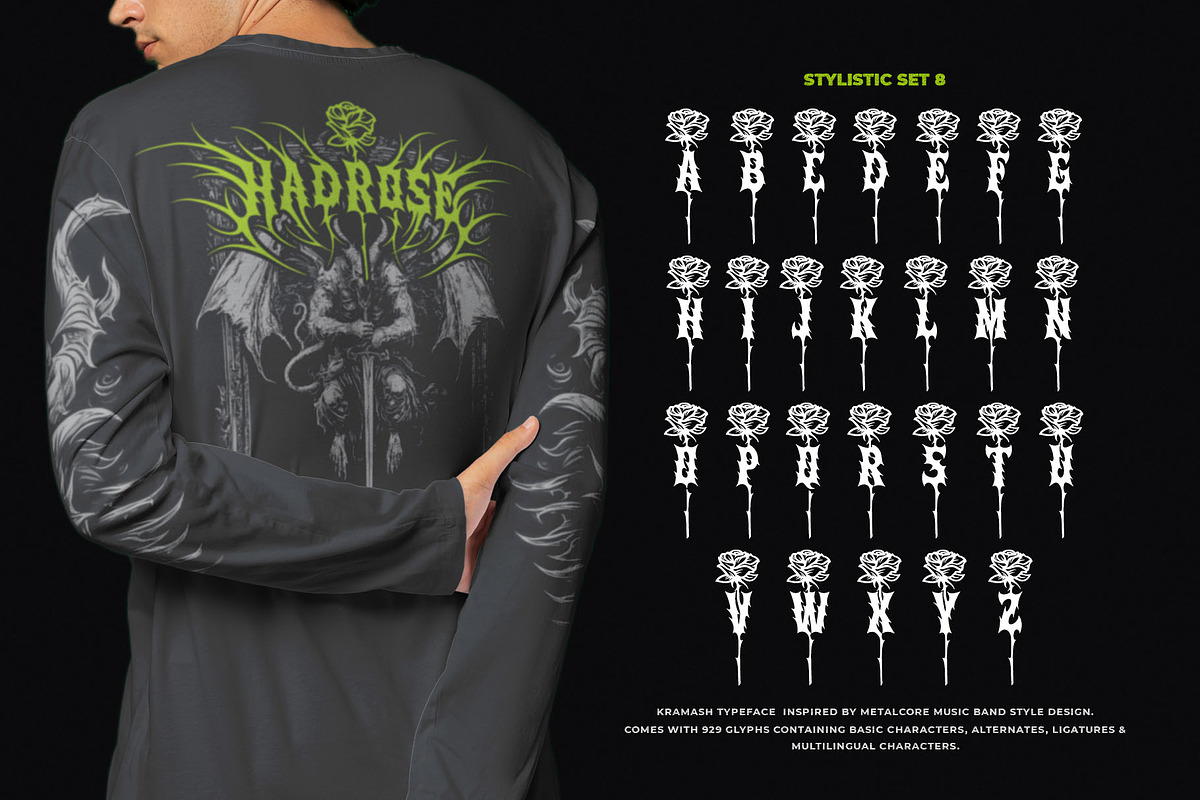 Kramash Typeface, a Blackletter Font by alit design (Photo 18 of 20)