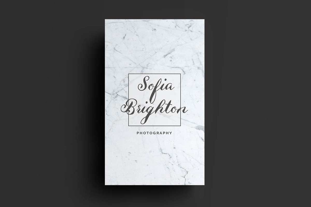 Marble Photography Business card, a Business Card Template by CodePower (Photo 2 of 3)