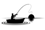 50 Fishing Boat Silhouette Vector, an Illustration by Gaye Art (Thumbnail 5 of 20)