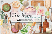 ZERO WASTE bath and beauty, a Graphic by AJDA ART (Thumbnail 1 of 4)