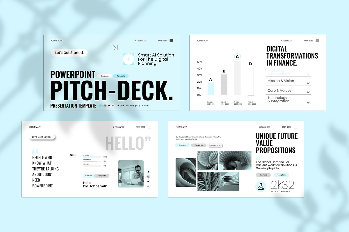 Minimal Pitch-Deck Presentation, a Presentation Template by Slide-Agency (Photo 2 of 9)