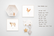 Watercolor Farm life, an Animal Illustration by MayaNavits (Thumbnail 2 of 10)