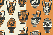 Ancient vases, an Object Graphic by Twisted Tail (Thumbnail 2 of 5)