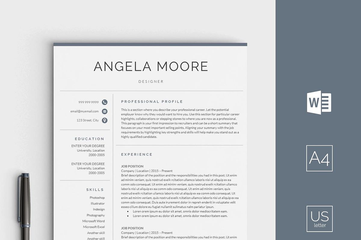 Creative Resume, a Resume Template by Comely Design Studio (Photo 1 of 4)