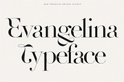 Evangelina - Fashion Display Font, a Font by Tropical Type (Thumbnail 1 of 13)