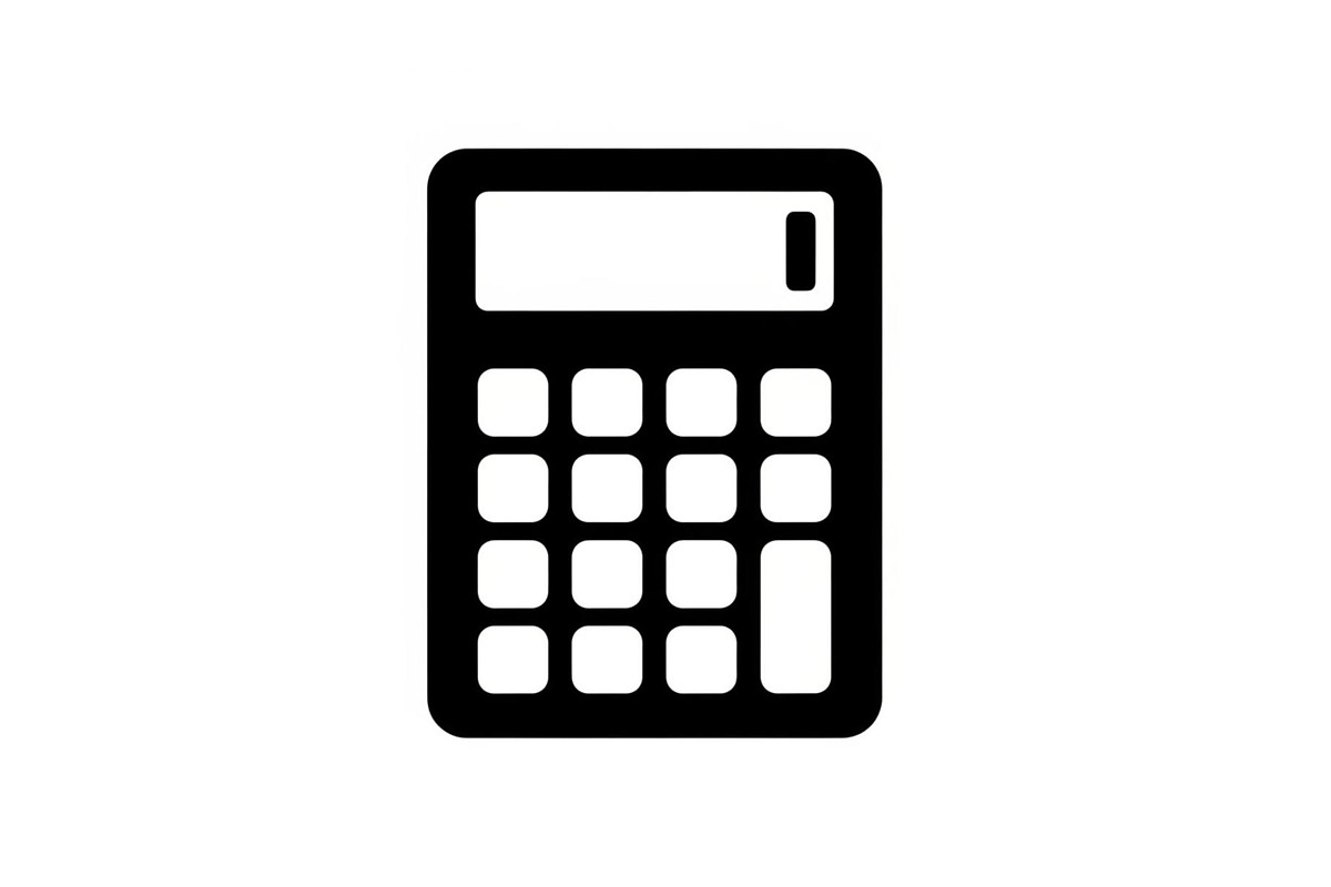 Minimal Calculator Finance Silhouett, a Graphic by hafijul (Photo 4 of 11)