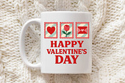 Faux Crochet Happy Valentine's Day, an Illustration by Libby Wishes (Thumbnail 6 of 6)