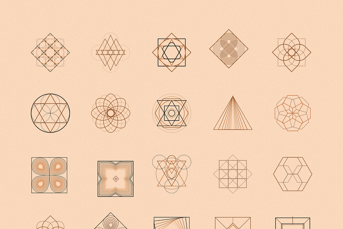 Forms, shapes vector logo elements, an Object Graphic by Olya Creative (Photo 5 of 16)