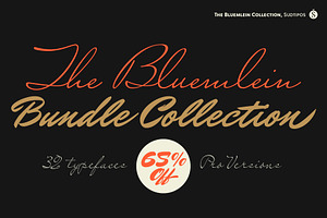 The Bluemlein Bundle Collection., a Script Font by Sudtipos