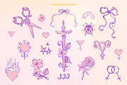 Sapphic Serenity WLW Illustrations, a Person Illustration by Anna Babich (Thumbnail 9 of 10)