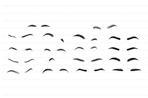 Procreate Eyebrow Stamps