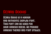 Scary Books - Horror Font, a Slab Serif Font by Iqsiart Studio (Thumbnail 5 of 7)