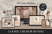 4 in 1 Course Creator Bundle CANVA, a Presentation Template by Studio Loire (Thumbnail 1 of 73)