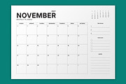 2027 Monthly Planner (MP049-27-L2), a Stationery Template by mikhailmorosin (Thumbnail 7 of 7)