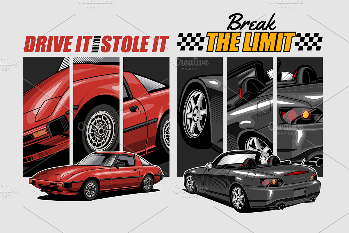 Ultimate Cars Collection, a Transportation Illustration by The BolzStudio (Photo 49 of 50)