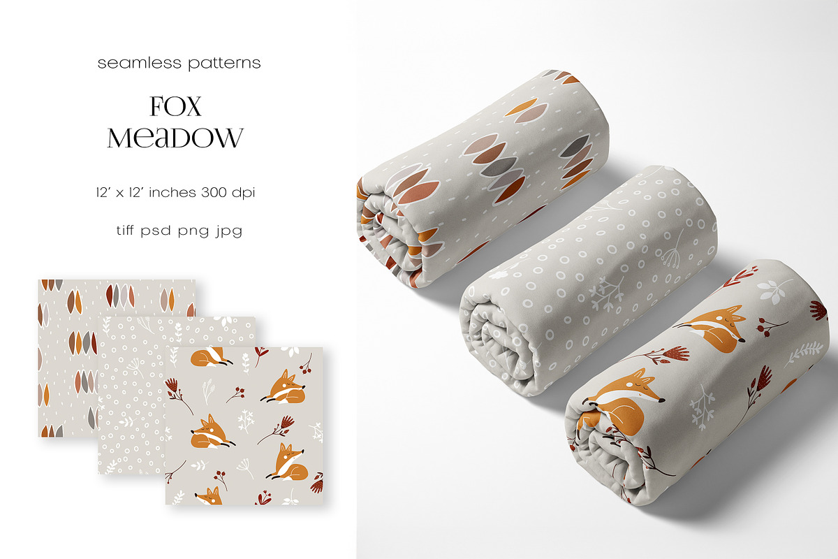 Seamless Pattern Collection, a Pattern Graphic by PROTEA Watercolor Studio (Photo 5 of 7)