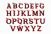 Christmas Plaid Alphabet Clipart, a Decorative Illustration by SvetaArtStore (Thumbnail 8 of 10)
