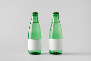 Water bottle mockup JPEG, a Food & Drink Photo by Shablon