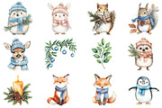 Christmas Woodland Animals Fairy, an Illustration by CitraGraphics (Thumbnail 2 of 5)