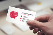 Simple Watercolor Business Card - 42, a Business Card Template by ND Design (Thumbnail 13 of 13)