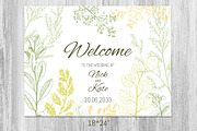 Wedding collection. Green herbs, an Invitation Template by Alena Kaz (Thumbnail 7 of 8)