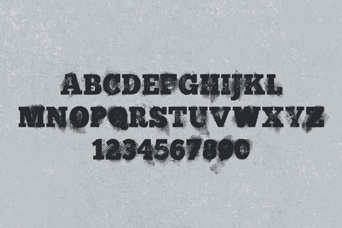 Time To Run - Gritty Halftone Font preview 2