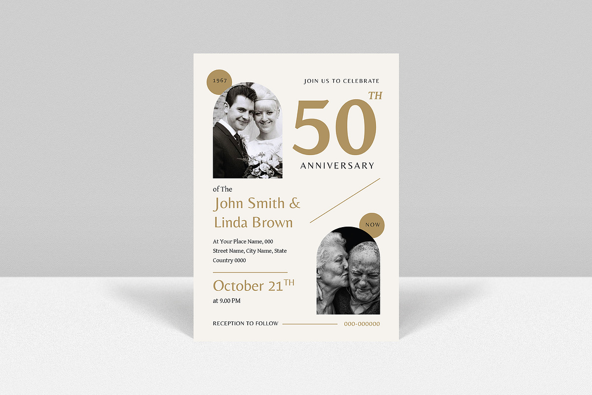 Wedding Anniversary Invitation, an Invitation Template by Guuver (Photo 2 of 3)