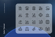 Sailor Themed Icon, an Outline Icon by Nathaya Studio (Thumbnail 2 of 2)