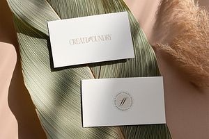 Business Card Mockup, a Mockup by Creatif Foundry