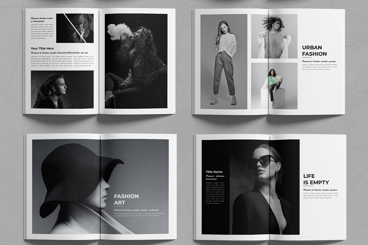 Fashion Magazine Template, a Magazine Template by MightyDesign (Photo 2 of 6)