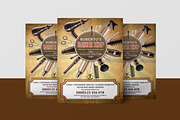 Barber Shop Flyer Template, a Flyer Template by Ultimate Template Shop (Thumbnail 5 of 6)