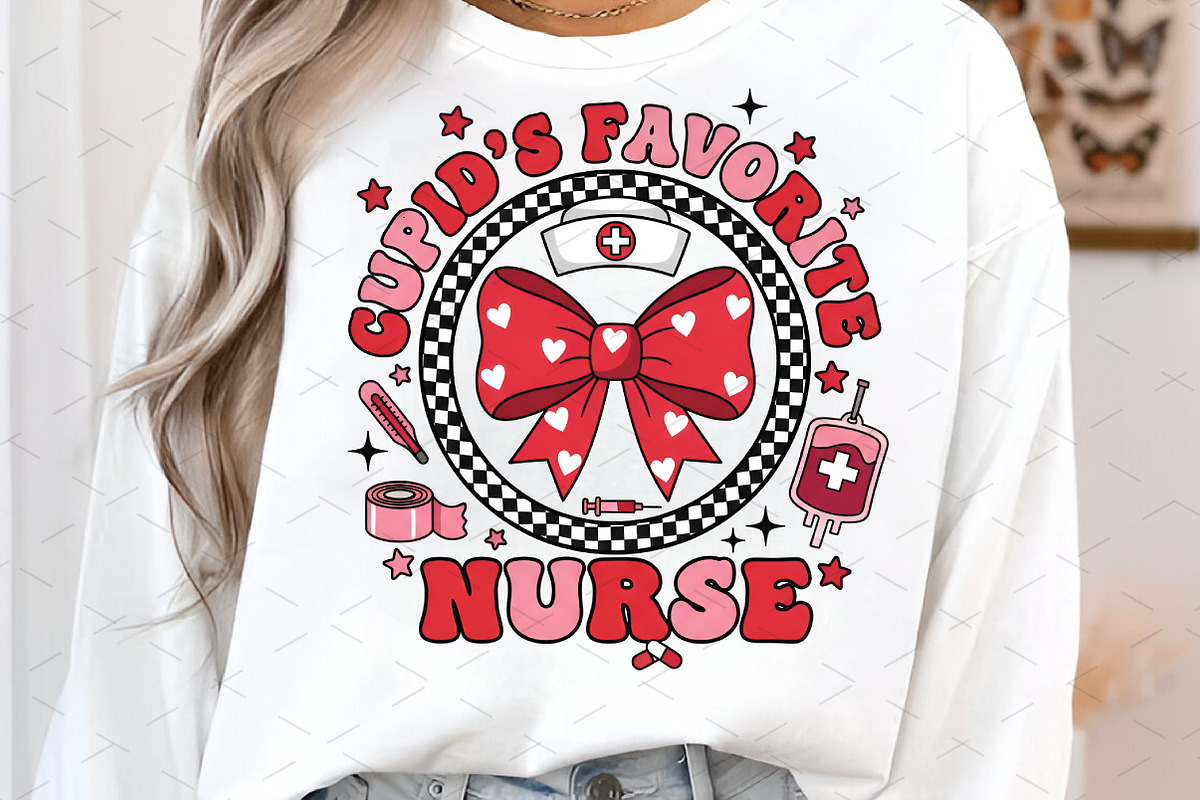 Cupid's Favorite Nurse Png,Valentine, an Illustration by Libby Wishes (Photo 5 of 8)
