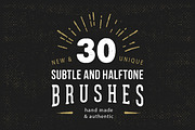 30 Subtle Halftone Brushes, a Brush Add-On by TexturWerk (Thumbnail 1 of 5)