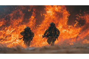 Fierce wildfires are sweeping, a Nature Photo by ZinetroN