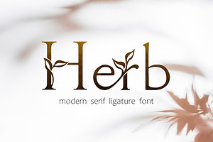 Herb - Floral Ligature Font