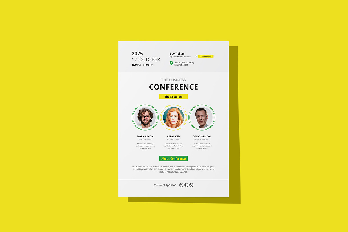 Event Flyer, a Flyer Template by WOWPro (Photo 4 of 4)