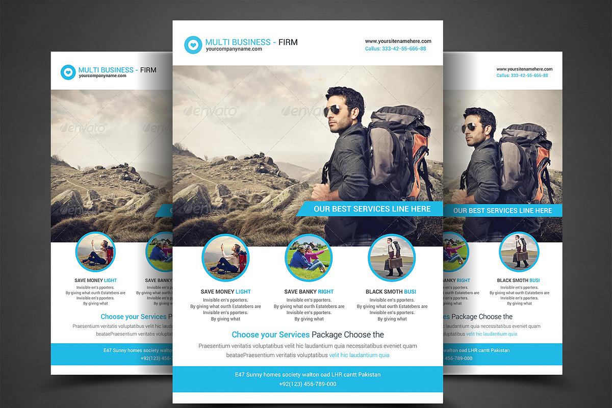Multipurpose Business Flyer, a Flyer Template by AfzaalGraphics (Photo 1 of 4)