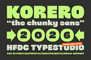 Korero HF Bold Display Font, a Sans Serif Font by 24Design Studios (Thumbnail 1 of 11)